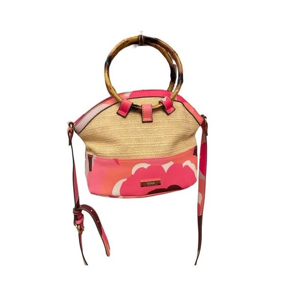 Trina Turk Rainbow Petals Straw Purse - Picture 4 of 12